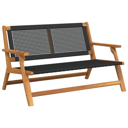vidaXL gartenmöbel Schwarz 122 x 78 x 73 cm Massivholz Akazie