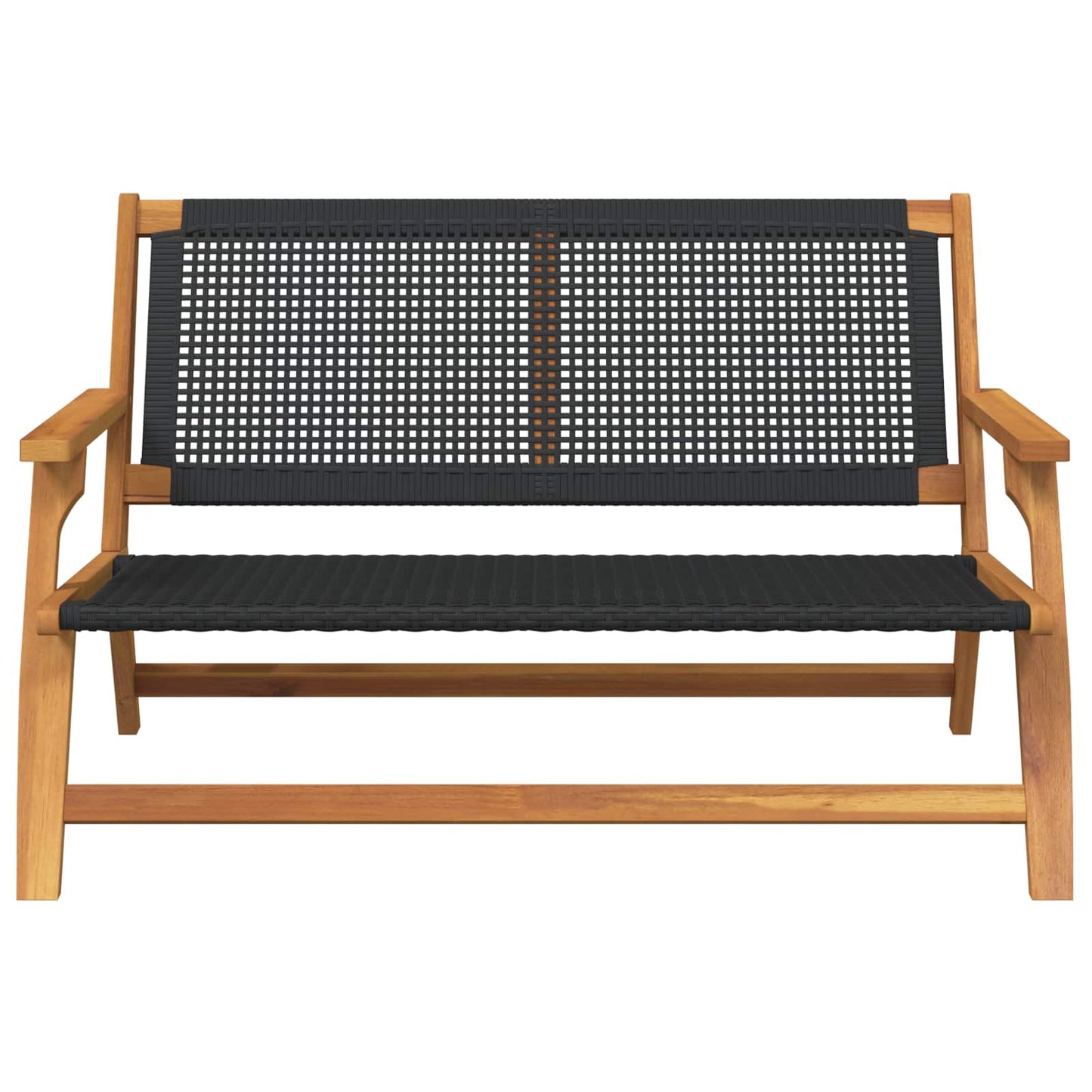 vidaXL gartenmöbel Schwarz 122 x 78 x 73 cm Massivholz Akazie