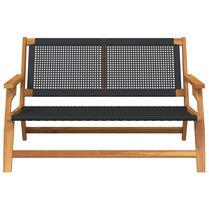 vidaXL gartenmöbel Schwarz 122 x 78 x 73 cm Massivholz Akazie