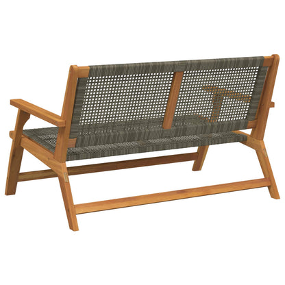 vidaXL gartenmöbel Grau 122 x 78 x 73 cm Massivholz Akazie