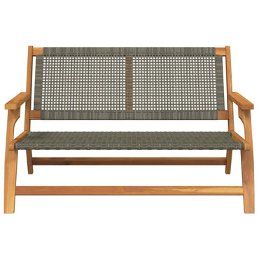 vidaXL gartenmöbel Grau 122 x 78 x 73 cm Massivholz Akazie