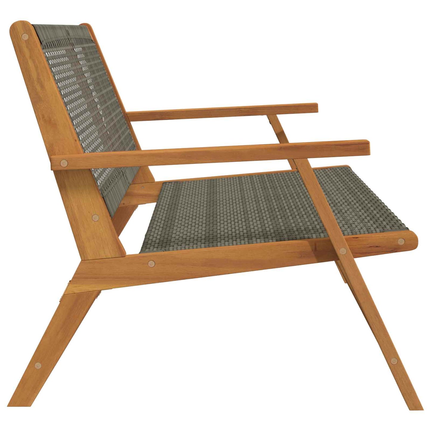 vidaXL gartenmöbel Grau 122 x 78 x 73 cm Massivholz Akazie