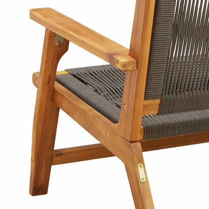 gartenmöbel Grau 122 x 78 x 73 cm Massivholz Akazie