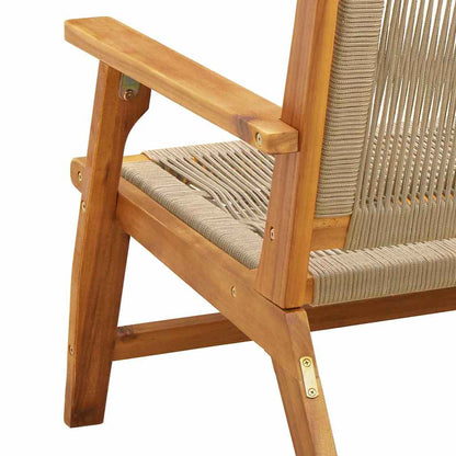 gartenmöbel Beige 122 x 78 x 73 cm Massivholz Akazie