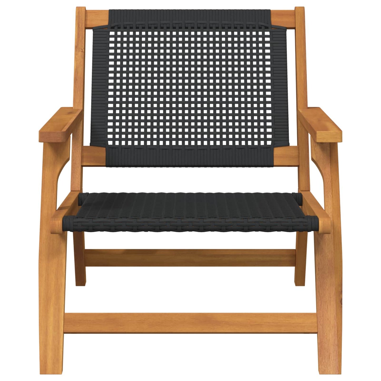 vidaXL gartenmöbel 2 pcs Schwarz 67 x 78 x 73 cm Massivholz Akazie