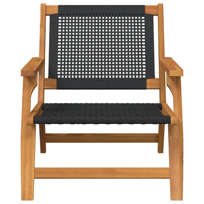 vidaXL gartenmöbel 2 pcs Schwarz 67 x 78 x 73 cm Massivholz Akazie