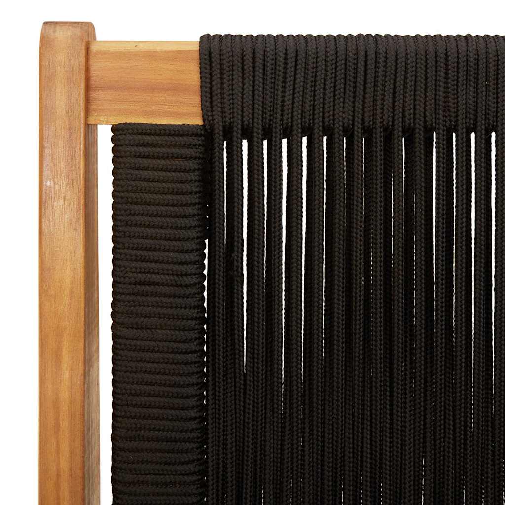 vidaXL gartenmöbel 2 pcs Schwarz 67 x 76 x 73 cm Massivholz Akazie