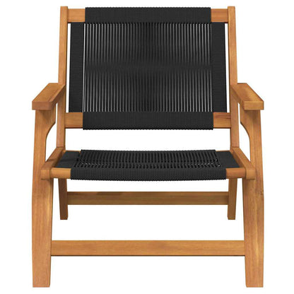 vidaXL gartenmöbel 2 pcs Schwarz 67 x 76 x 73 cm Massivholz Akazie