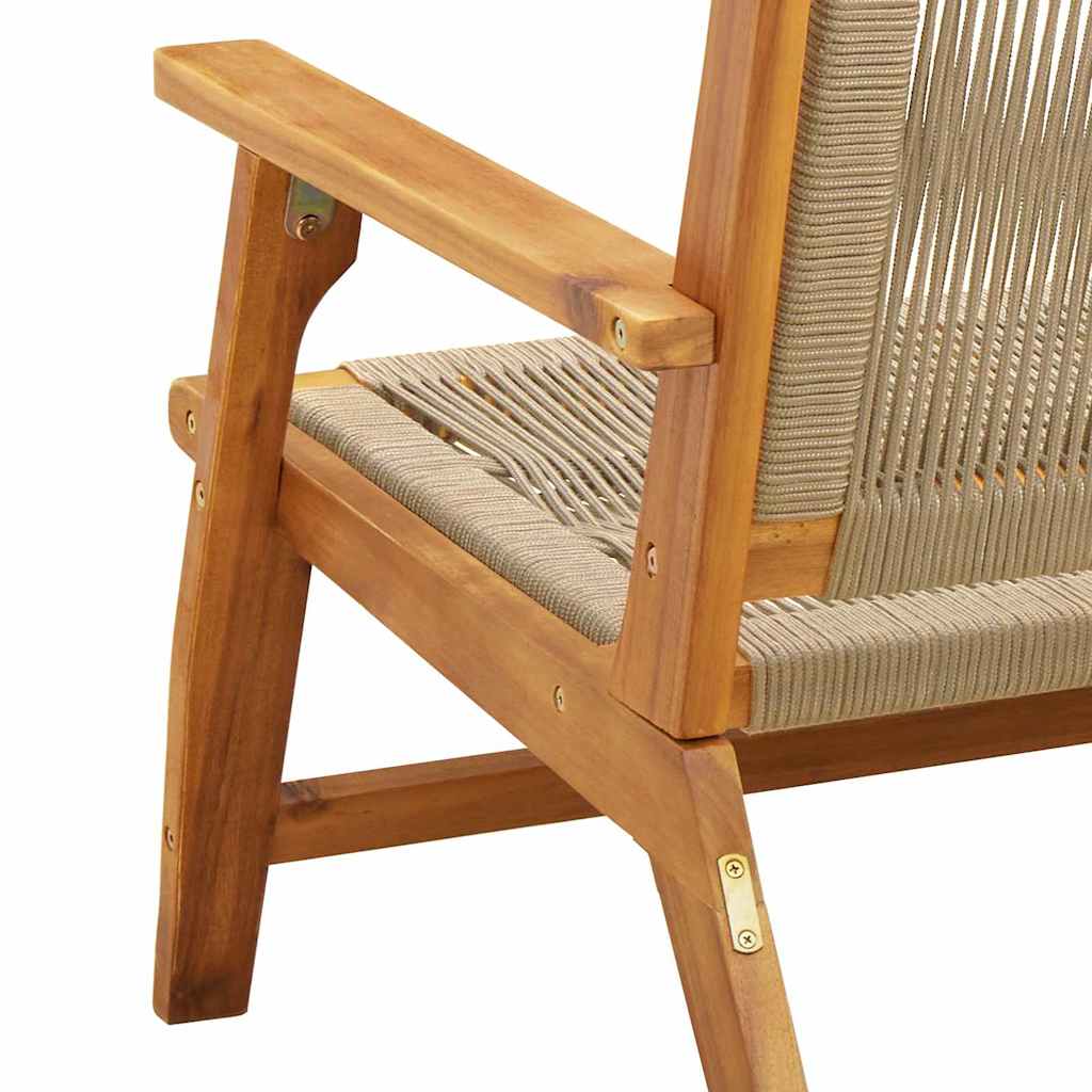 vidaXL gartenmöbel 2 pcs Beige 67 x 76 x 73 cm Massivholz Akazie