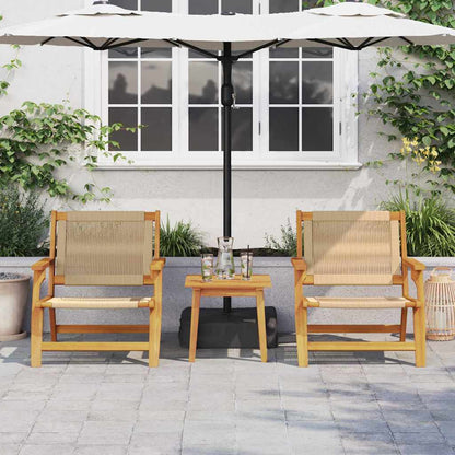 vidaXL gartenmöbel 2 pcs Beige 67 x 76 x 73 cm Massivholz Akazie