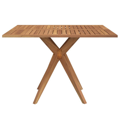 vidaXL Gartentisch Quadratisch 110x110x75 cm Massivholz Akazie