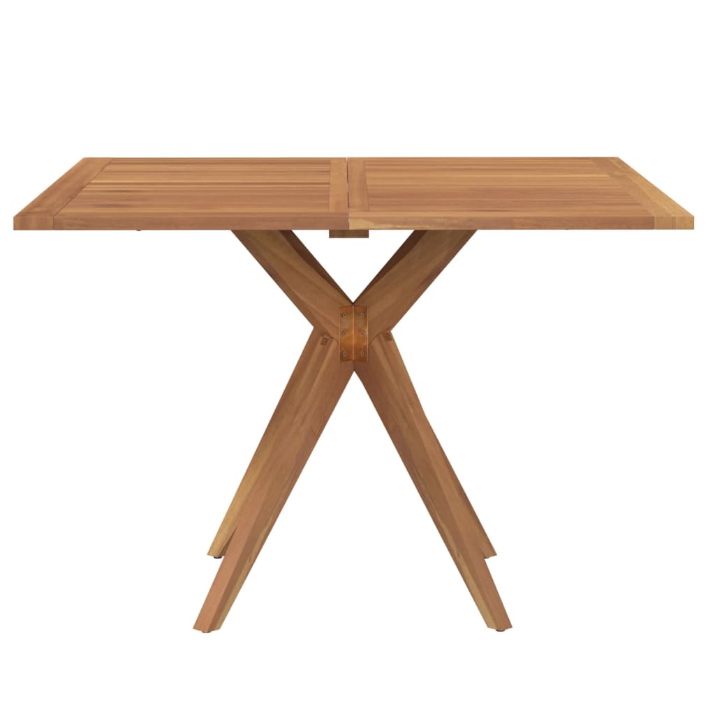 vidaXL Gartentisch Quadratisch 110x110x75 cm Massivholz Akazie