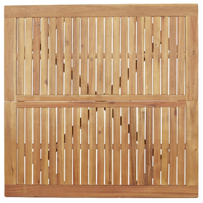vidaXL Gartentisch Quadratisch 110x110x75 cm Massivholz Akazie
