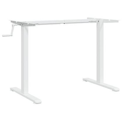 vidaXL Gestell für Sitz-Steh-Schreibtische Weiß (94-135)x60x(70-114)cm