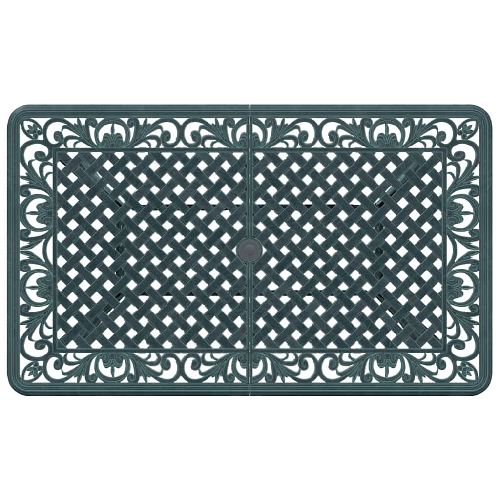 vidaXL Gartentisch Grün 150x90x72 cm Aluminiumguss