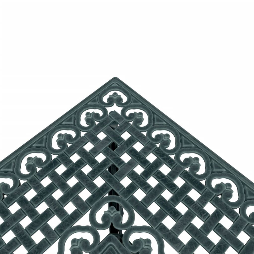 vidaXL Table de jardin Vert 80x80x75 cm Aluminium moulé
