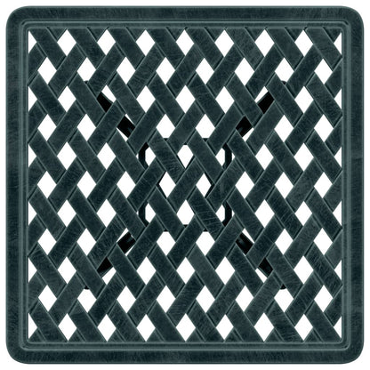vidaXL Gartentisch Grün 53x53x53 cm Aluminiumguss