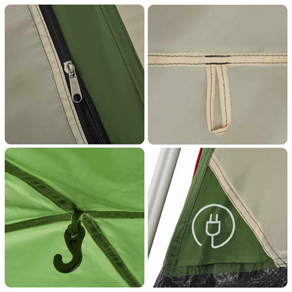 vidaXL Campingzelt 4 Personen Grün Quick Release