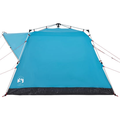 vidaXL Campingzelt 4 Personen Blau Quick Release