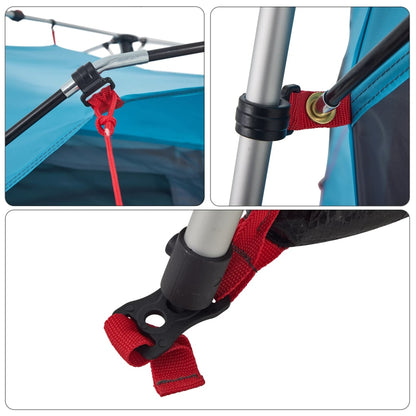 vidaXL Campingzelt 4 Personen Blau Quick Release