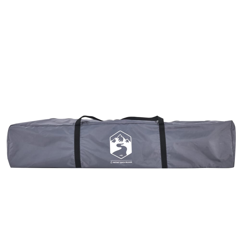 vidaXL Kuppel-Campingzelt 3 Personen Grau und Orange Quick Release