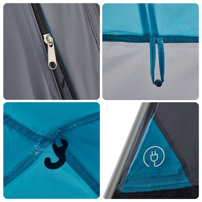 vidaXL Kuppel-Familienzelt 6 Personen Blau Quick Release