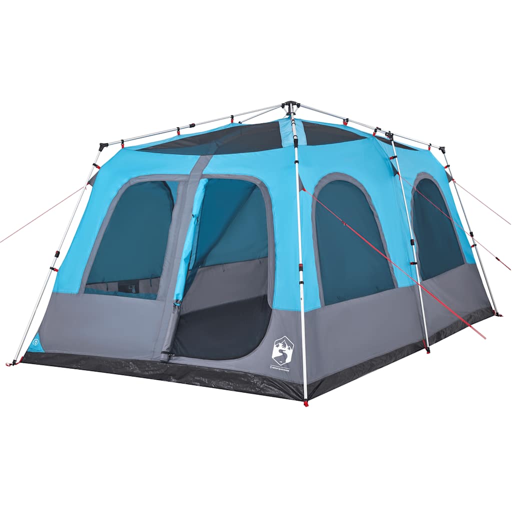 vidaXL Kuppel-Familienzelt 8 Personen Blau Quick Release