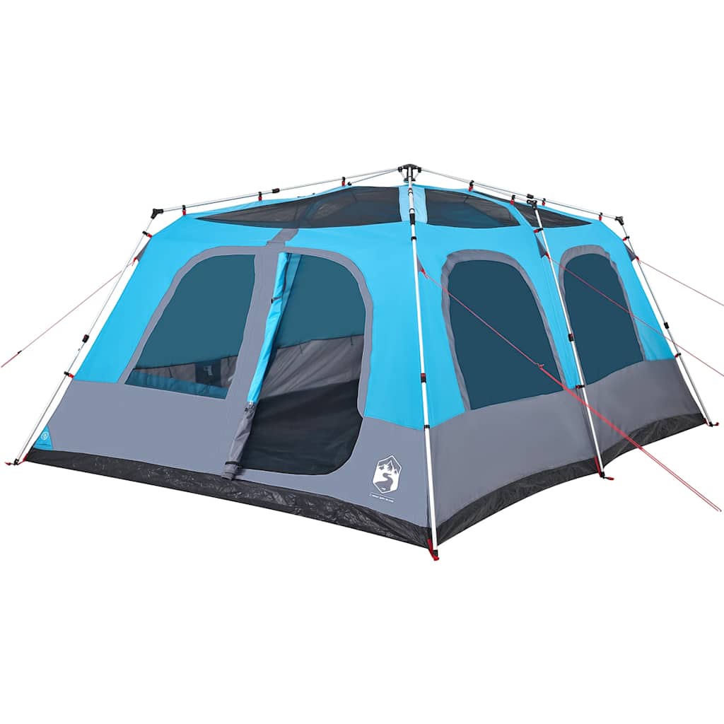 vidaXL Kuppel-Familienzelt 10 Personen Blau Quick Release