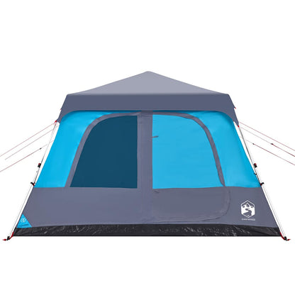 vidaXL Kuppel-Familienzelt 10 Personen Blau Quick Release