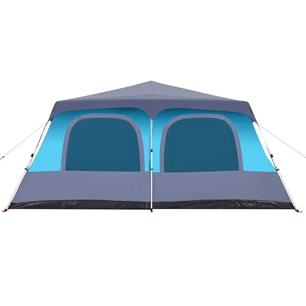 vidaXL Kuppel-Familienzelt 10 Personen Blau Quick Release