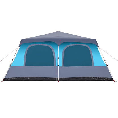 vidaXL Kuppel-Familienzelt 10 Personen Blau Quick Release