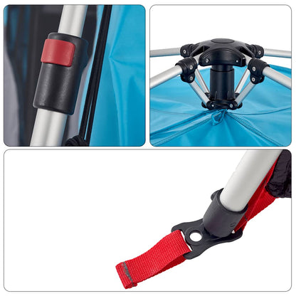 vidaXL Kuppel-Familienzelt 10 Personen Blau Quick Release