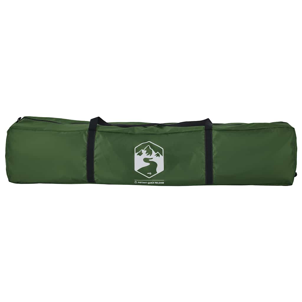 vidaXL Kuppel-Campingzelt 4 Personen Grün Quick Release