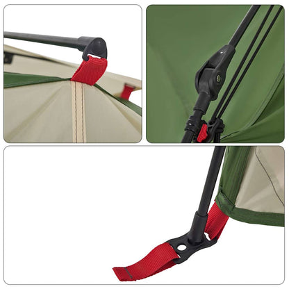 vidaXL Kuppel-Campingzelt 4 Personen Grün Quick Release