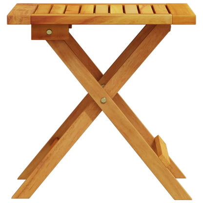 Table d'appoint de jardin vidaXL 40x40x40 cm, bois d'acacia massif