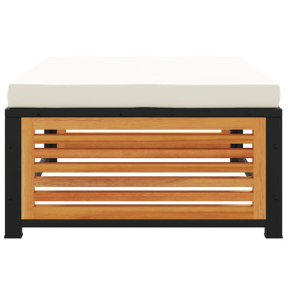 vidaXL Gartenhocker mit Kissen 68x68x30 cm Massivholz Akazie