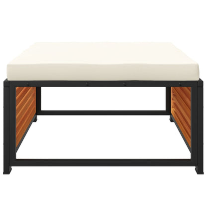 vidaXL Gartenhocker mit Kissen 68x68x30 cm Massivholz Akazie