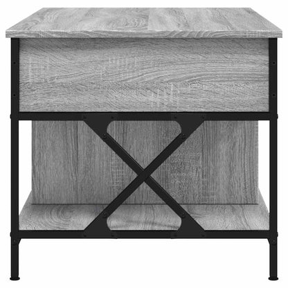 vidaXL Couchtisch Grau Sonoma 100x55x50 cm Holzwerkstoff und Metall