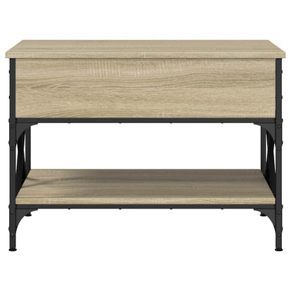 vidaXL Couchtisch Sonoma-Eiche 70x50x50 cm Holzwerkstoff und Metall