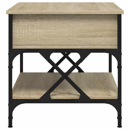 vidaXL Couchtisch Sonoma-Eiche 70x50x50 cm Holzwerkstoff und Metall