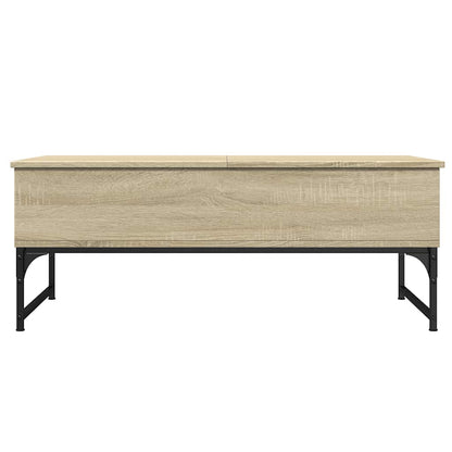 vidaXL Couchtisch Sonoma-Eiche 100x50x40 cm Holzwerkstoff und Metall