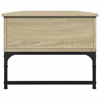 vidaXL Couchtisch Sonoma-Eiche 100x50x40 cm Holzwerkstoff und Metall