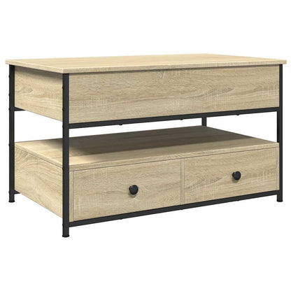 vidaXL Couchtisch Sonoma-Eiche 85x50x50 cm Holzwerkstoff und Metall