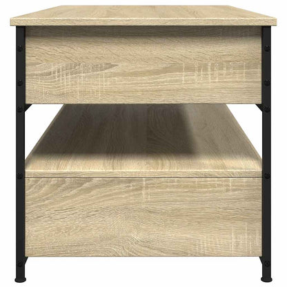 vidaXL Couchtisch Sonoma-Eiche 85x50x50 cm Holzwerkstoff und Metall