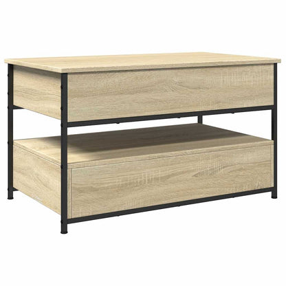 vidaXL Couchtisch Sonoma-Eiche 85x50x50 cm Holzwerkstoff und Metall