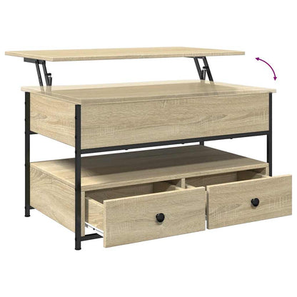 vidaXL Couchtisch Sonoma-Eiche 85x50x50 cm Holzwerkstoff und Metall