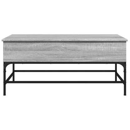 vidaXL Couchtisch Grau Sonoma 100x50x45 cm Holzwerkstoff und Metall
