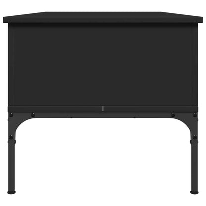 vidaXL Table basse noir 100x50x45 cm Bois d'ingénierie et métal