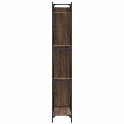 vidaXL Bücherregal Braun Eichen-Optik 79x30x180cm Holzwerkstoff Metall