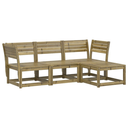 vidaXL Ensemble de mobilier de jardin 4 pcs Bois de pin Imprégné